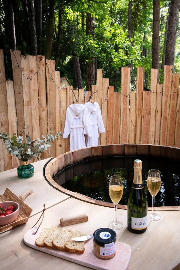 Bain De Foret - Lodges Cosy & Spa Neufchatel-Hardelot Ngoại thất bức ảnh