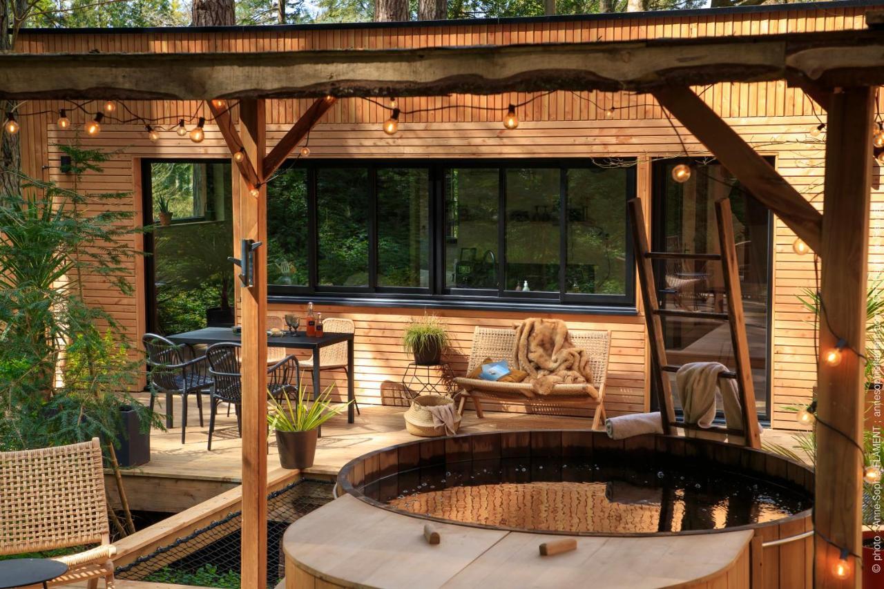 Bain De Foret - Lodges Cosy & Spa Neufchatel-Hardelot Phòng bức ảnh